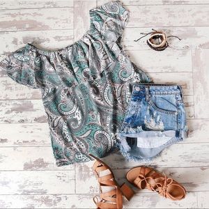 Off the shoulder top